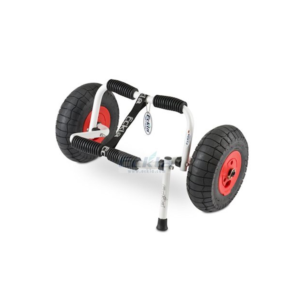Produkt: Eckla, Kajakvagn med stöd – S, 260 mm kullagershjul, Vit - Kajakvagnar