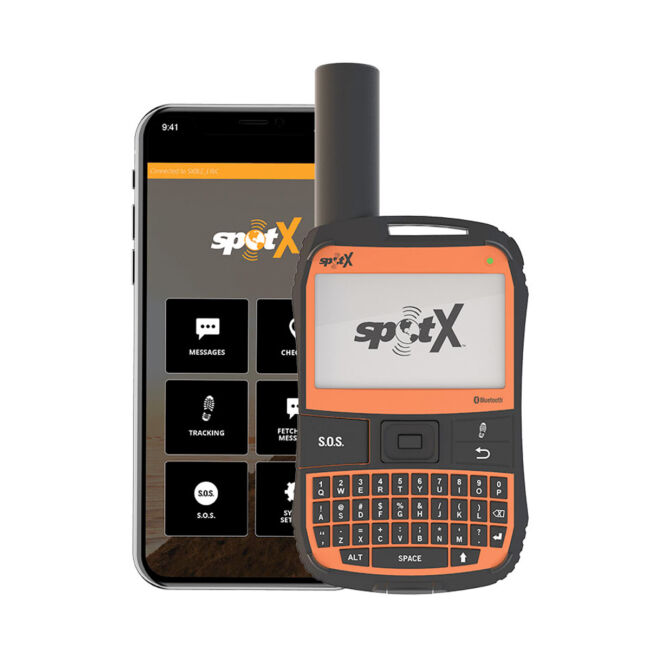 SPOTX med blätänd satellitbaserad tvåvägskommunikation