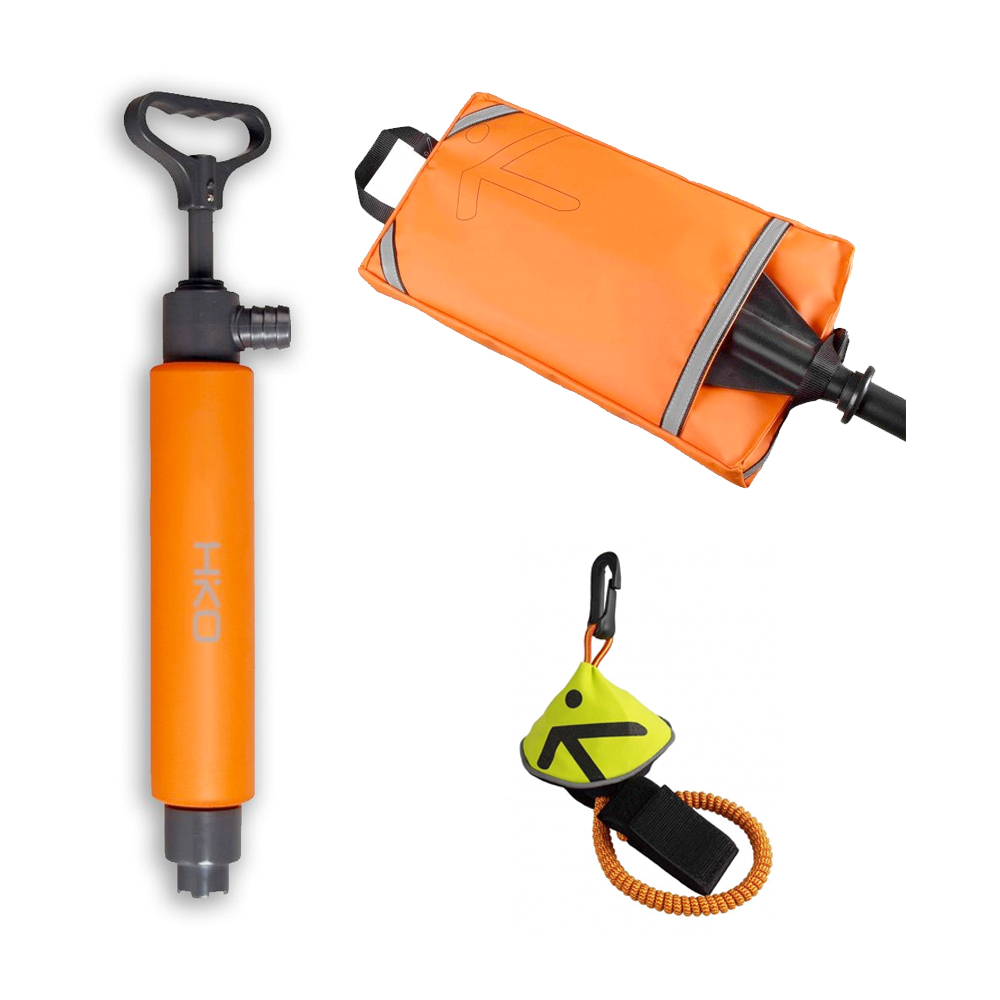 Produkt: Hiko, säkerhetspaket med pump, flottör & leash - Pump & Flottör