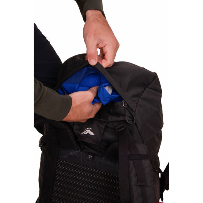 Macpac, Rhyolite, ryggsäck för vandring - 47 liter - macpac rhyolite pack 47 top detail