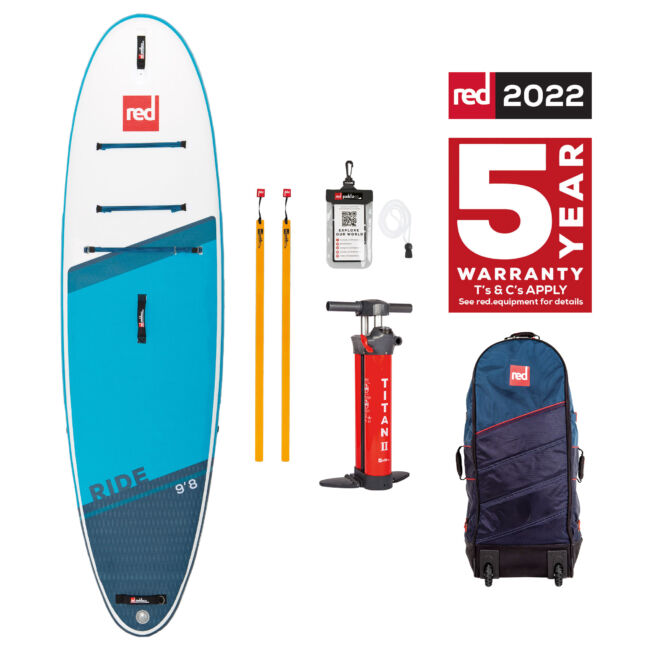 Red Paddle Co, 9´8 Ride MSL, SUP-bräda - sup bräda Ride 98 USA Package 2022