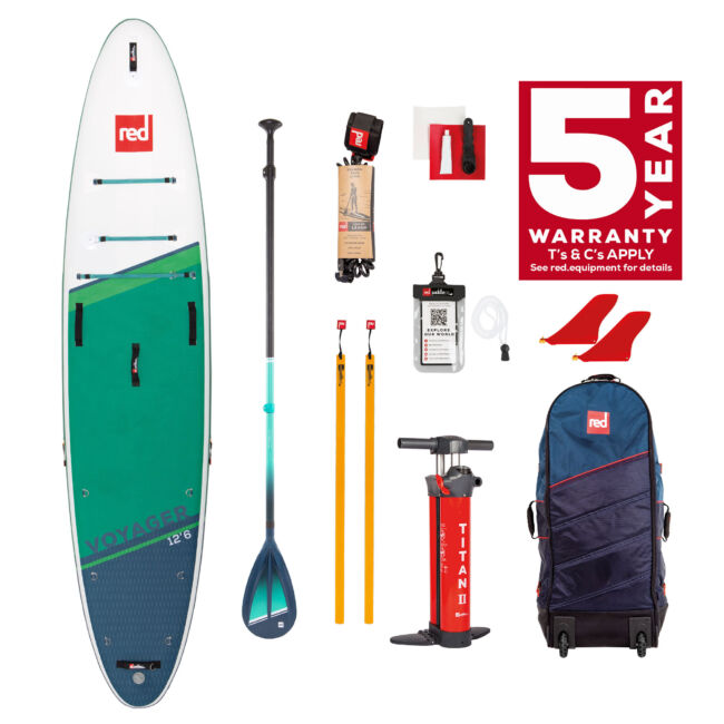 Red Paddle Co, 12´6 Voyager MSL, SUP-bräda - sup bräda Voyager 126 Cruise Tough Package 2022