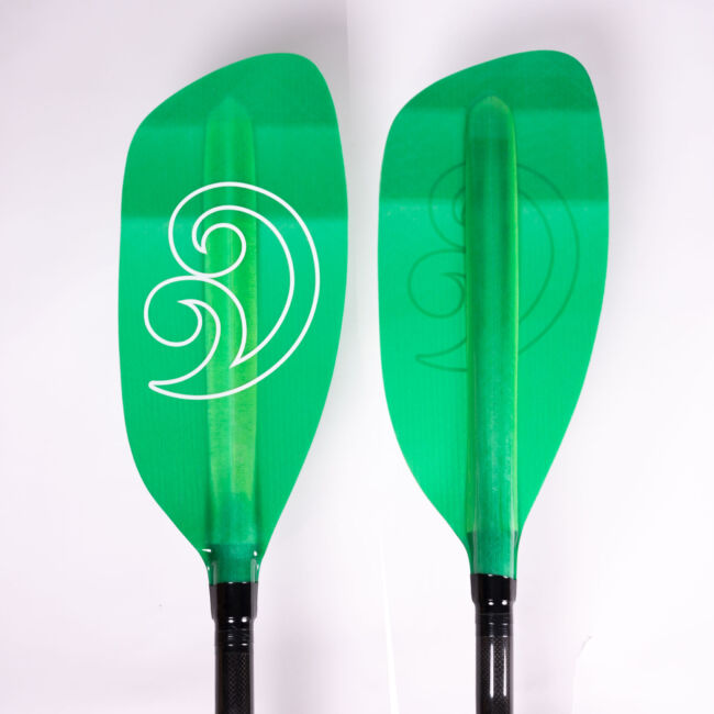 Koru, Mohaka, böjt justerbart kolskaft, glasblad - Grön - Koru Paddel Mohaka Green bojt blades