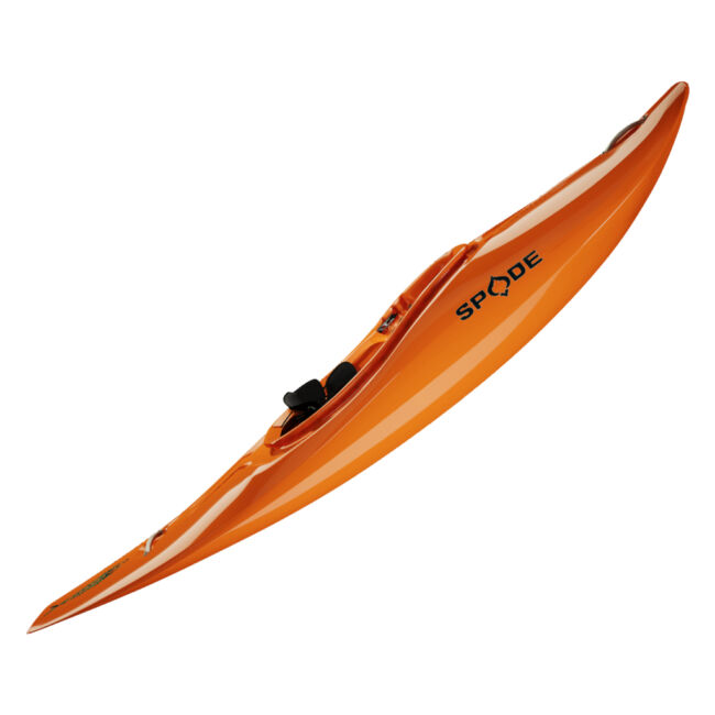Spade, Barracuda, forskajak half slice - Spade kayaks Barracuda Orange forskajak