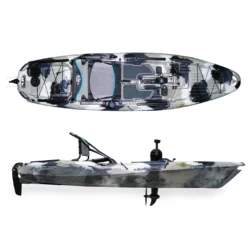 3 Waters Big Fish 105 PDL är en stabil och kraftfull tramp-fiskekajak med det nya Profish Pedal Drive System för effektiv och tyst framdrivning.