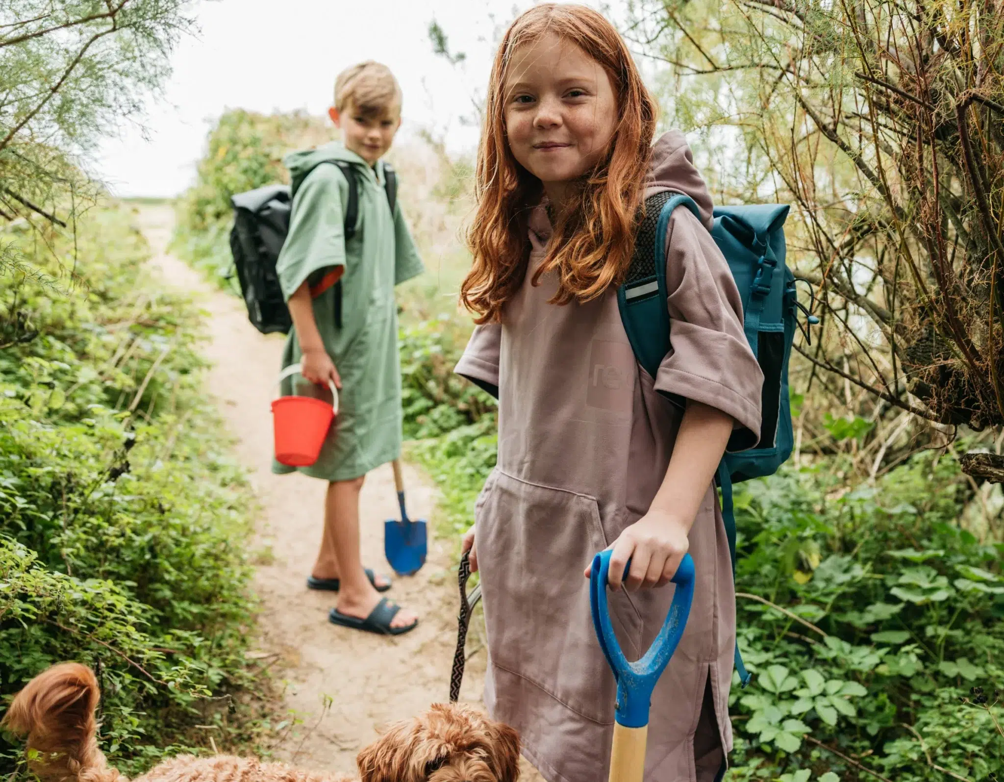 Red Paddle Quickdry Change Robe, Bitter Orange, till Barn - Red Paddle Quickdry Change Robe, Bitter Orange, till Barn - Bild 8