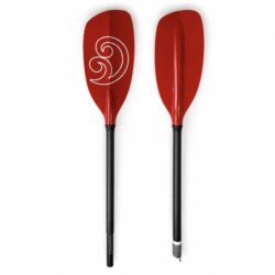 Koru, Motu forspaddel, Rakt justerbart kolskaft, glasblad - Röd 197-207 cm